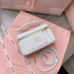 Replica Miu Miu Cosmetic Bag White - best-selling designer handbag dupe