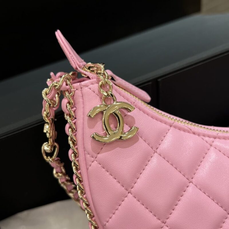 Replica CHANEL 23P Crescent Bag Pink - realistic designer-inspired fake bag