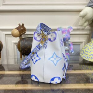 Replica Louis Vuitton NeoNoe BB White-Blue - ultra-realistic fake designer tote