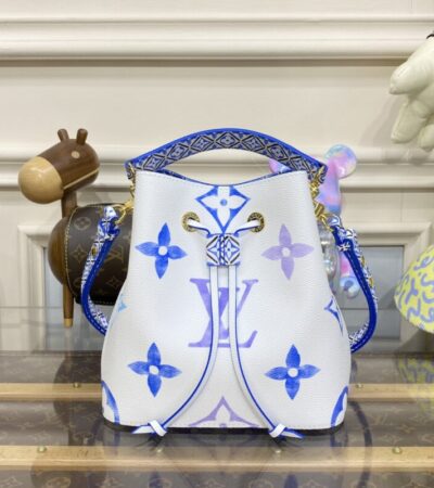 Replica Louis Vuitton NeoNoe BB White-Blue - top-rated replica designer bag