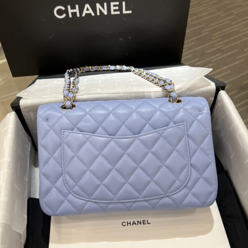 Replica CHANEL Classic Flap 23cm Light Blue - premium 1:1 fake handbag model