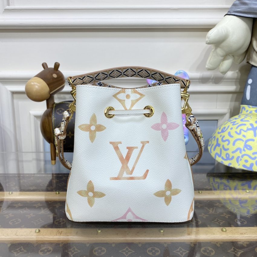 Replica Louis Vuitton NeoNoe BB White Apricot - premium 1:1 fake handbag model