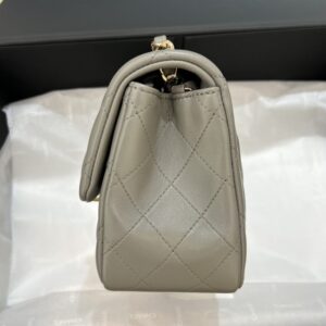 Replica CHANEL Classic Flap 17cm Grey - elite superclone designer purse