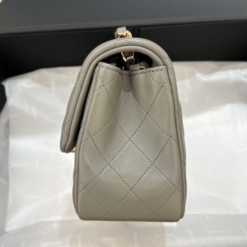 Replica CHANEL Classic Flap 17cm Grey - elite superclone designer purse