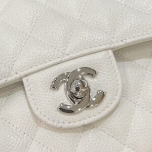 Replica CHANEL Classic Flap 23cm White Silver - 1:1 designer replica handbag