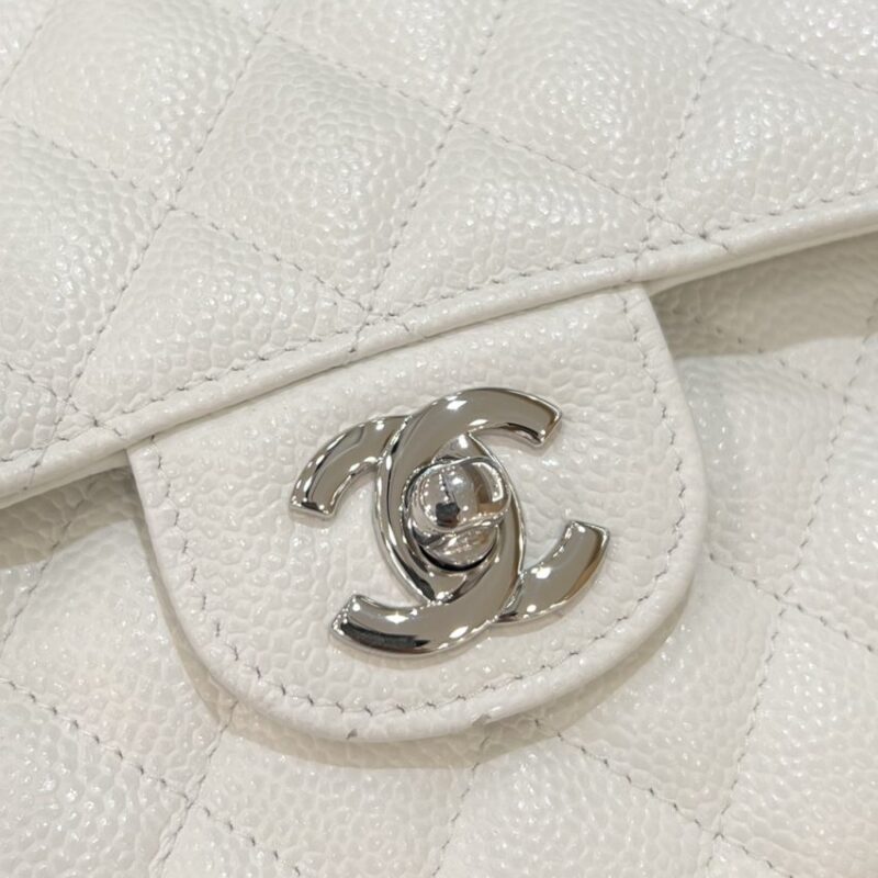 Replica CHANEL Classic Flap 23cm White Silver - 1:1 designer replica handbag