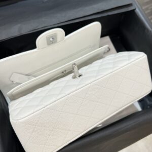 Replica CHANEL Classic Flap 23cm White Silver - high-end fake designer purse