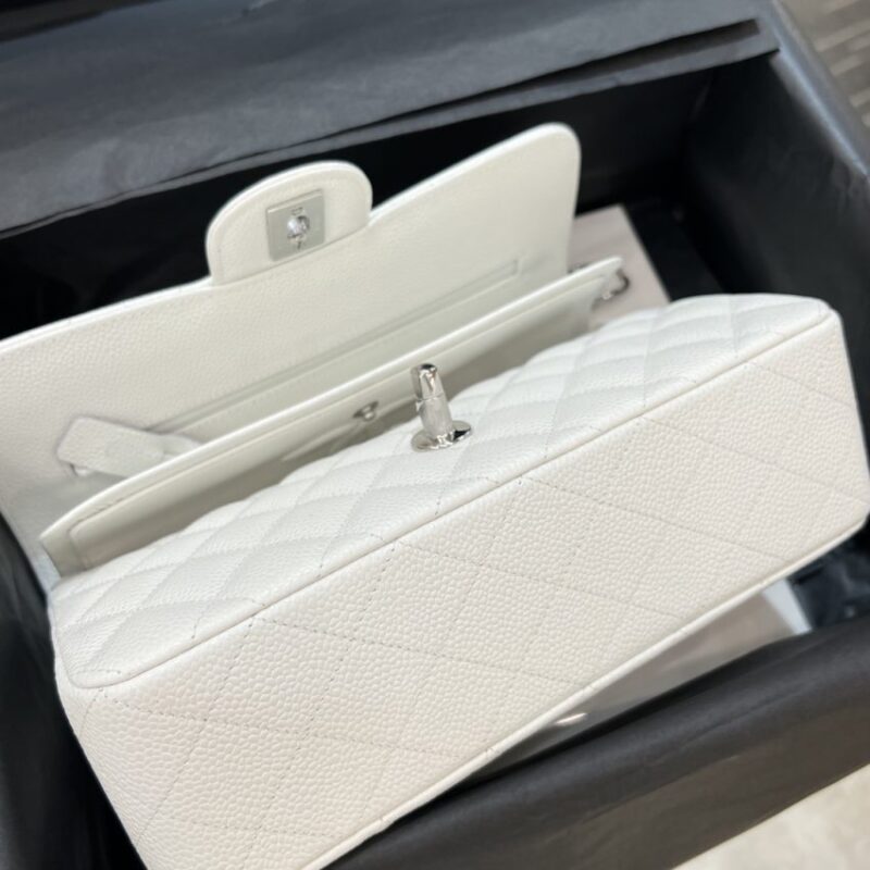 Replica CHANEL Classic Flap 23cm White Silver - high-end fake designer purse