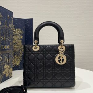 Replica Lady Dior Large Black - premium-grade designer purse dupe