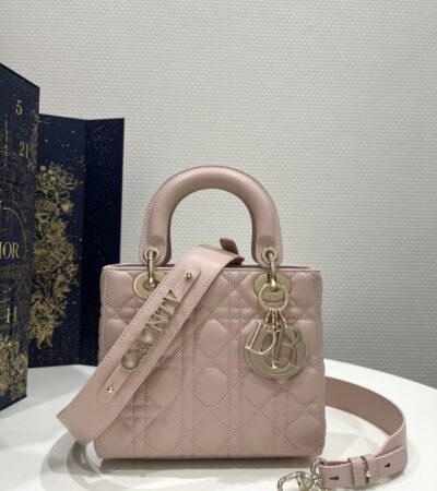 Replica Lady Dior Pale Pink ABC - top-rated replica designer bag