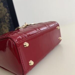 Replica Lady Dior Mini Red Patent - best-selling designer handbag dupe