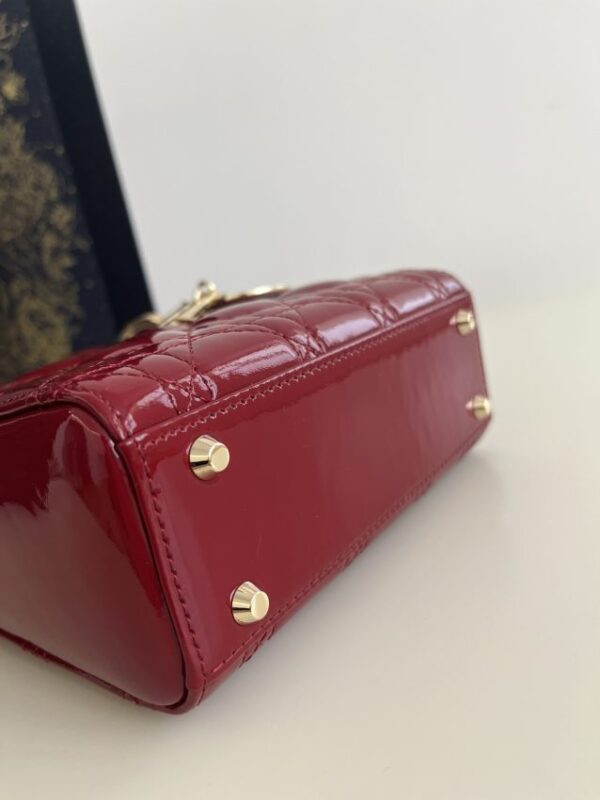 Replica Lady Dior Mini Red Patent - best-selling designer handbag dupe