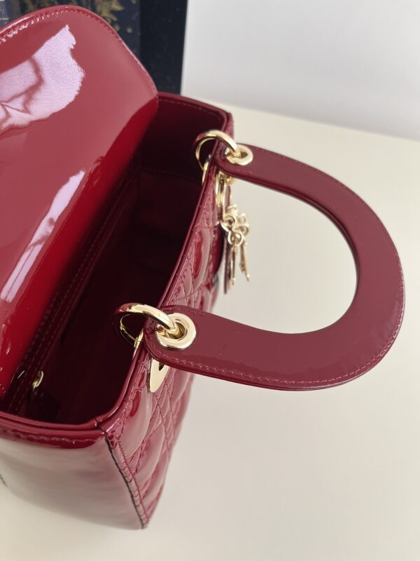 Replica Lady Dior Patent Red - realistic designer-inspired fake bag