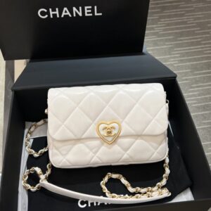 Replica CHANEL 23s Love Enamel Flip Bag Pink - premium 1:1 fake handbag model