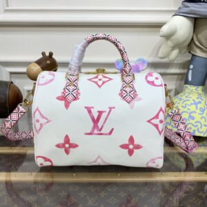 Replica Louis Vuitton Speedy Bandouliere 25 Pink - high-end fake designer purse