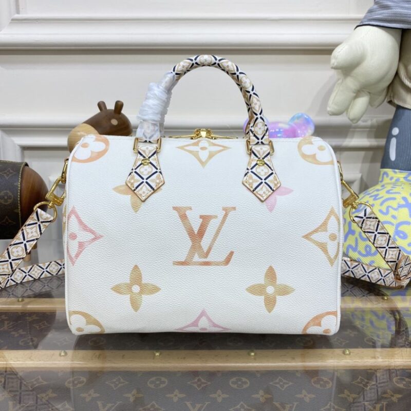 Replica Louis Vuitton Speedy Bandouliere 25 Apricot - ultra-realistic fake designer tote