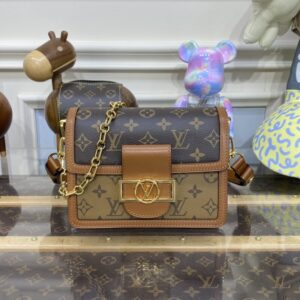 Replica Louis Vuitton Dauphine Mini Brown - premium 1:1 fake handbag model