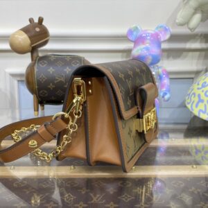 Replica Louis Vuitton Dauphine Mini Brown - high-quality designer bag clone