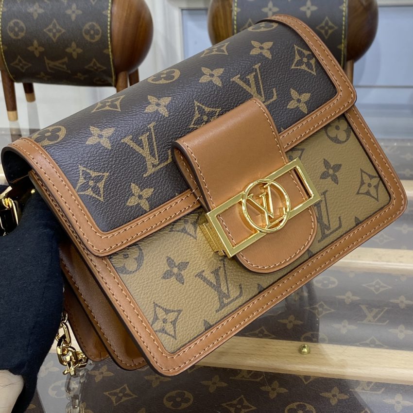 Replica Louis Vuitton Dauphine Mini Brown - best-selling designer handbag dupe