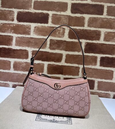 Replica Gucci Ophidia Purses GG Pink - premium 1:1 fake handbag model
