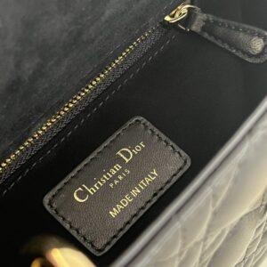 Replica Lady Dior Black ABC - premium-grade designer purse dupe