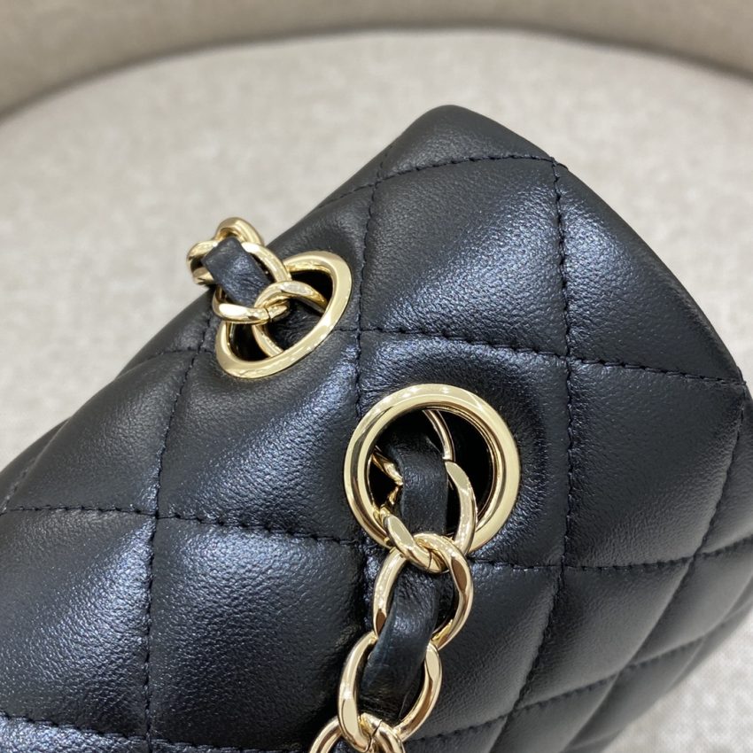 Replica CHANEL Classic Flap 25cm Black Gold - premium 1:1 fake handbag model