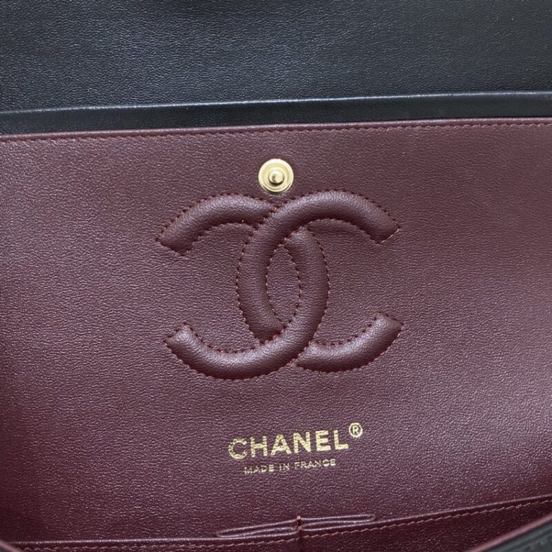 Replica CHANEL Classic Flap 25cm Black Gold - high-end fake designer purse