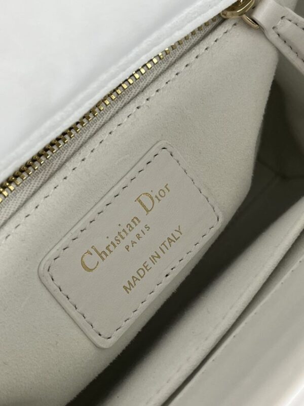 Replica Dior Lady Dior White ABC - high-quality designer bag clone