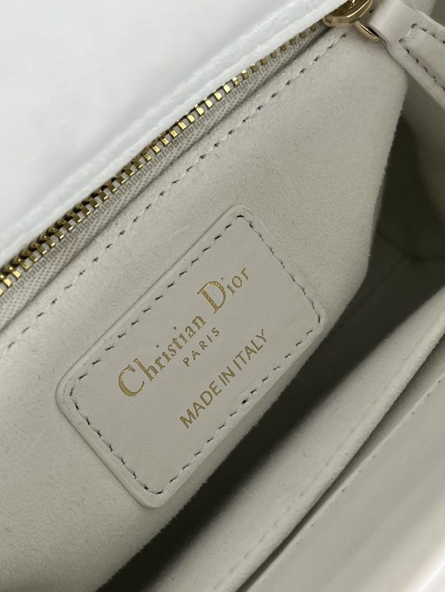 Replica Dior Lady Dior White ABC - high-quality designer bag clone