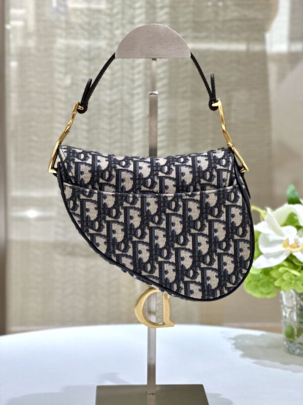 Replica Dior Saddle Bag Small CD Canvas - high-quality designer bag clone