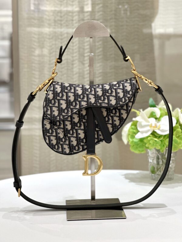 Replica Dior Saddle Bag Small CD Canvas - high-accuracy replica luxury purse