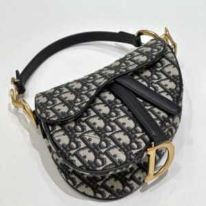 Replica Dior Saddle Bag Small CD Canvas - realistic designer-inspired fake bag