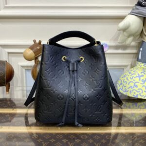 Replica Louis Vuitton Noe Bucket Black MM - realistic designer-inspired fake bag