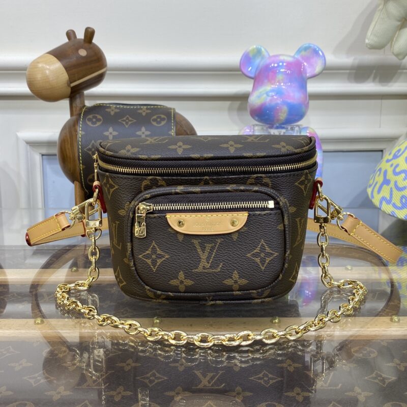 Replica Louis Vuitton Bumbag Mini Brown - premium 1:1 fake handbag model