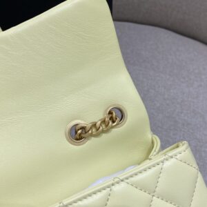 Replica CHANEL Camellia Flap Yellow - authentic-look luxury purse replica