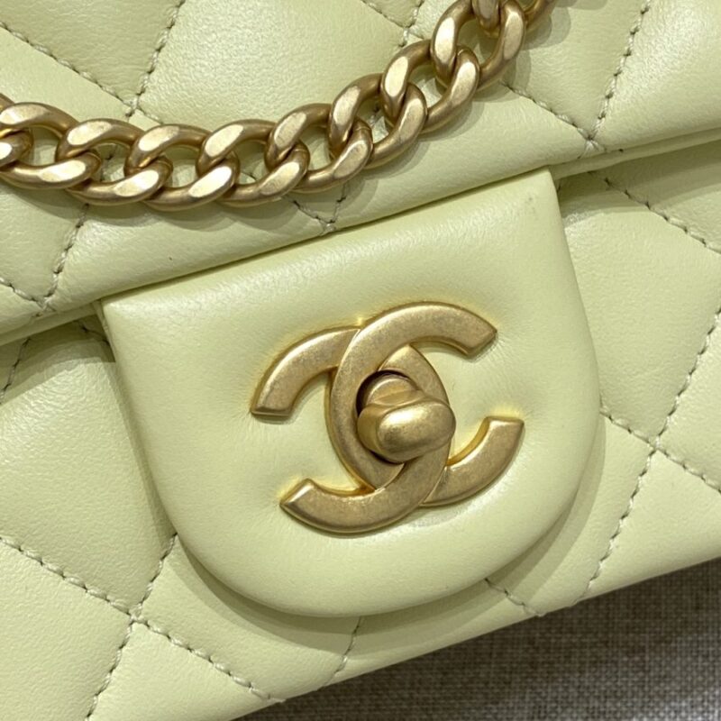 Replica CHANEL Camellia Flap Yellow - near-authentic luxury replica handbag