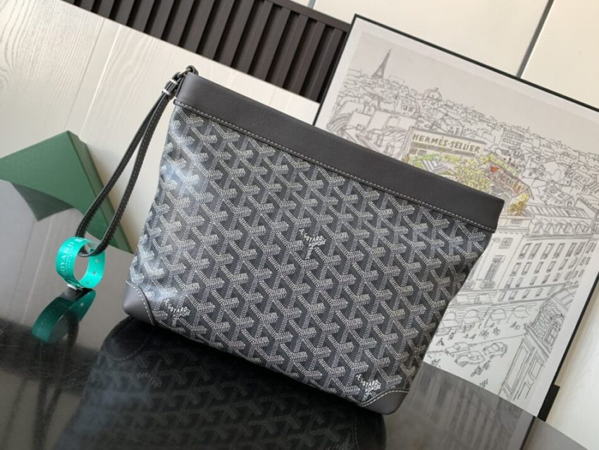 Replica Goyard Conti Pouch Grey - top-tier luxury replica shoulder bag