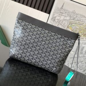 Replica Goyard Conti Pouch Grey - authentic-look luxury purse replica