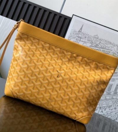 Replica Goyard Conti Pouch Yellow - elite superclone designer purse