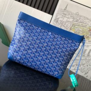 Replica Goyard Conti Pouch Blue - realistic designer-inspired fake bag