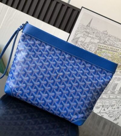 Replica Goyard Conti Pouch Blue - high-accuracy replica luxury purse