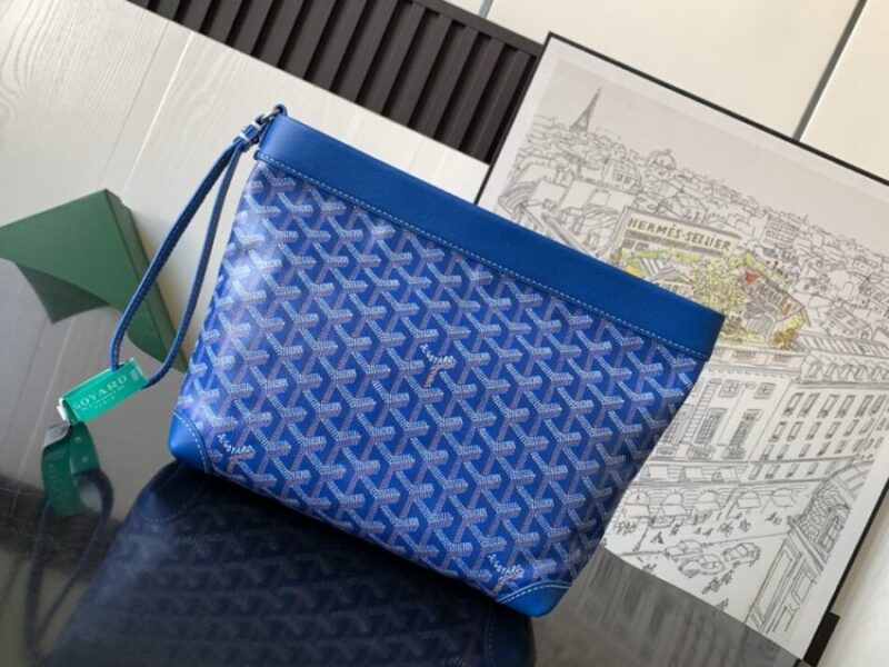 Replica Goyard Conti Pouch Blue - high-accuracy replica luxury purse