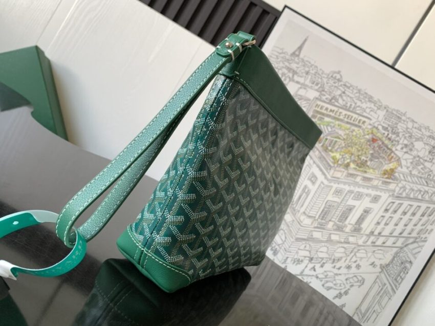 Replica Goyard Conti Pouch Green - premium 1:1 fake handbag model
