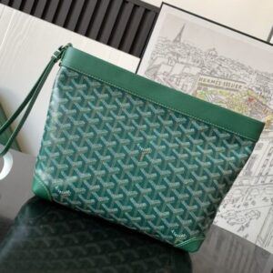 Replica Goyard Conti Pouch Green - near-authentic luxury replica handbag