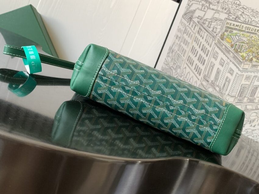 Replica Goyard Conti Pouch Green - high-accuracy replica luxury purse
