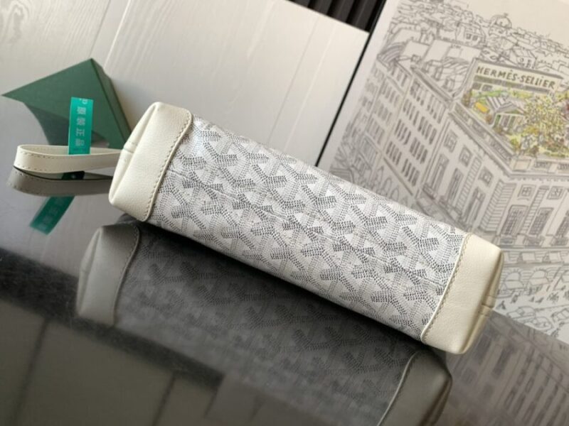 Replica Goyard Conti Pouch White - realistic designer-inspired fake bag