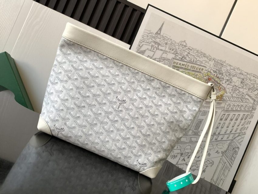Replica Goyard Conti Pouch White - best quality luxury bag dupe