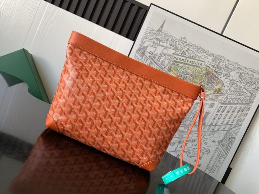 Replica Goyard Conti Pouch Orange - top-tier luxury replica shoulder bag