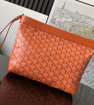 Replica Goyard Conti Pouch Orange - premium-grade designer purse dupe