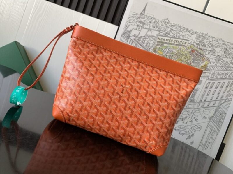 Replica Goyard Conti Pouch Orange - premium-grade designer purse dupe